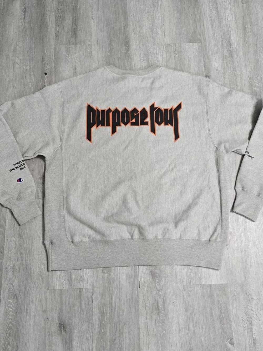 Justin Bieber Purpose The World Tour 2016 Staff Official Champion Sweatshirt XL